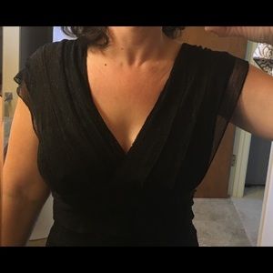 Max Studio Little Black Flapper Dress